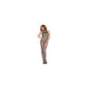 Bodystocking résille noir dos nu entre-jambes ouvert 